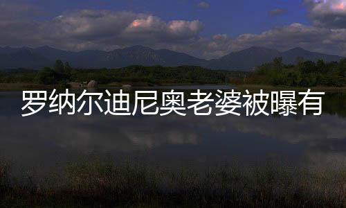 罗纳尔迪尼奥老婆被曝有两个 其中一个起诉他分1/3财产