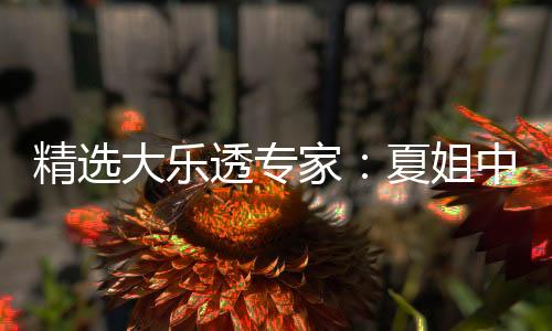 精选大乐透专家:夏姐中二等47万累擒近3千万!