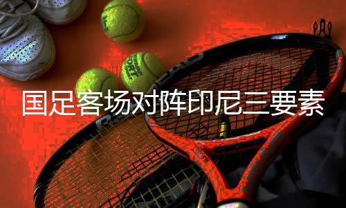 国足客场对阵印尼三要素：强度、韧劲、信心