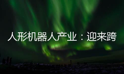 人形机器人产业：迎来跨越发展 赋能千行百业