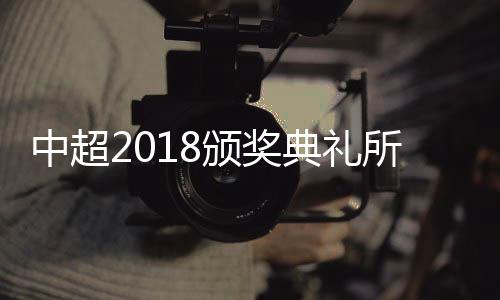 中超2018颁奖典礼所有获奖名单一览 武磊获最佳球员