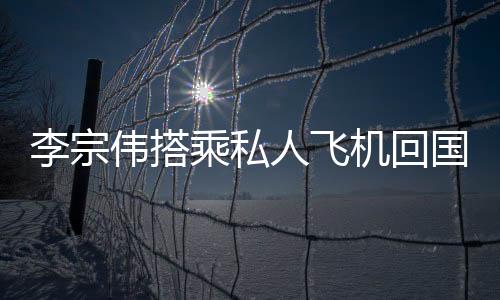 李宗伟搭乘私人飞机回国 各大媒体守候机场等候归来