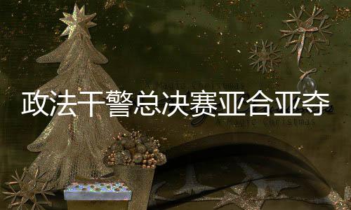 政法干警总决赛亚合亚夺冠 职业战范宸铭上演KO