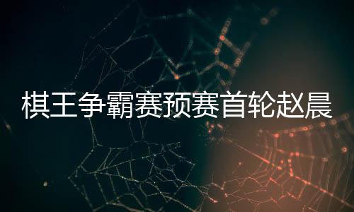 棋王争霸赛预赛首轮赵晨宇胜李轩豪 丁浩胜童梦成