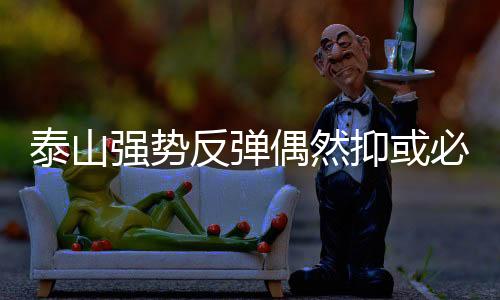 泰山强势反弹偶然抑或必然?内部惋惜本该拿下海港