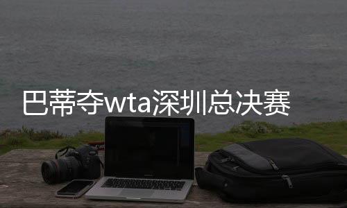 巴蒂夺wta深圳总决赛冠军 一夜带走奖金3110万创历史