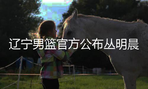 辽宁男篮官方公布丛明晨最新伤情：第1