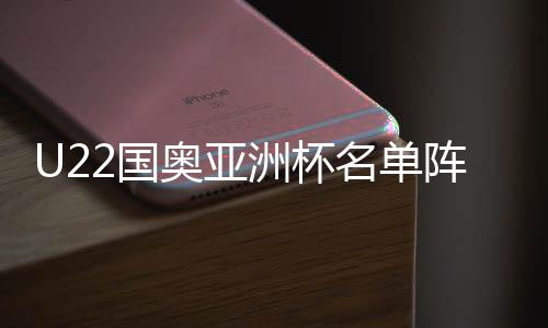 U22国奥亚洲杯名单阵容出炉：曹永竞、林良铭无缘