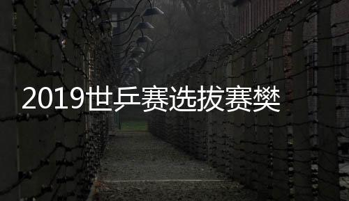 2019世乒赛选拔赛樊振东3